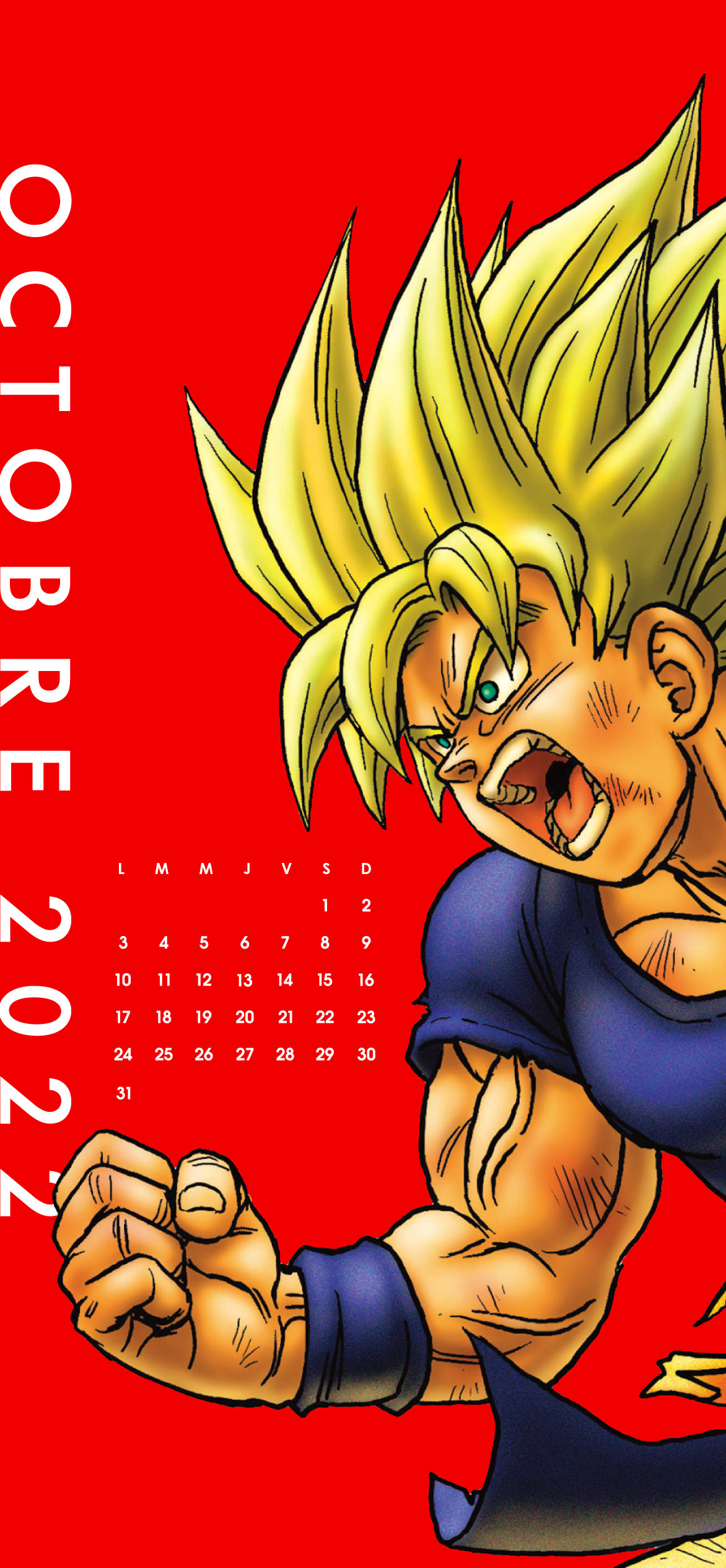 Calendrier 2022 Dragon Ball