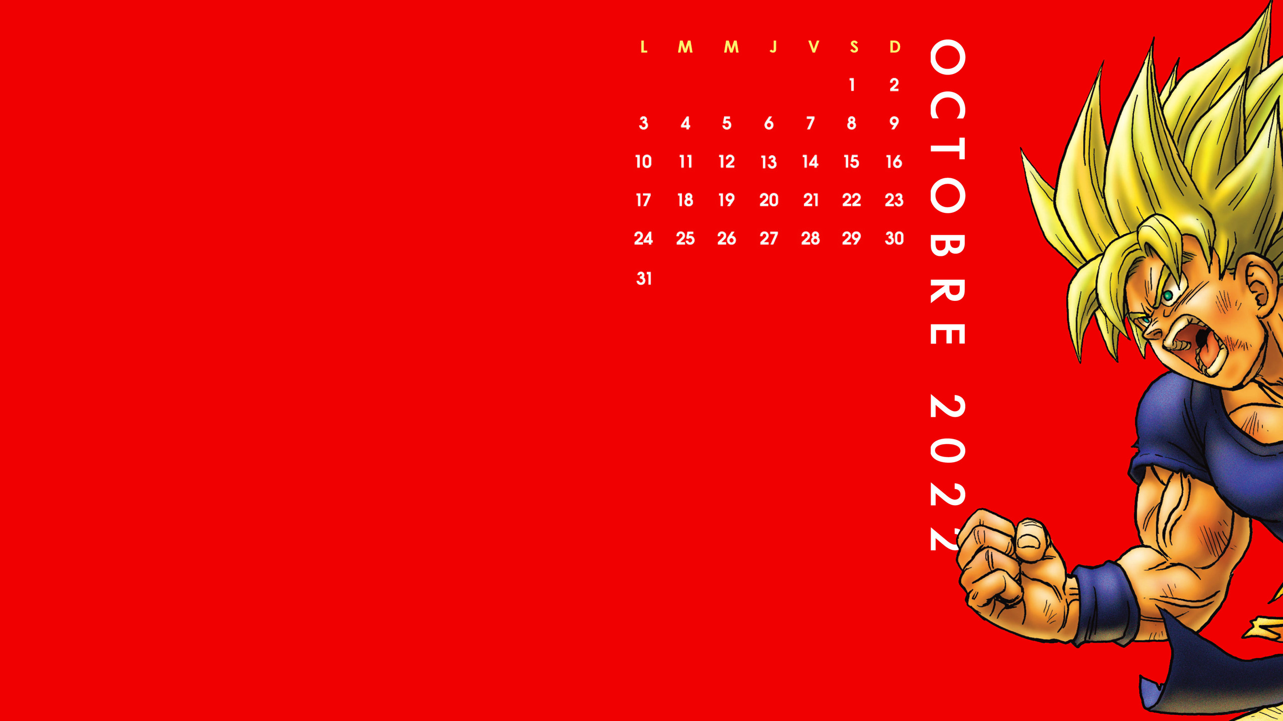 calendrier dragon ball octobre 2022 PC v1 Copie