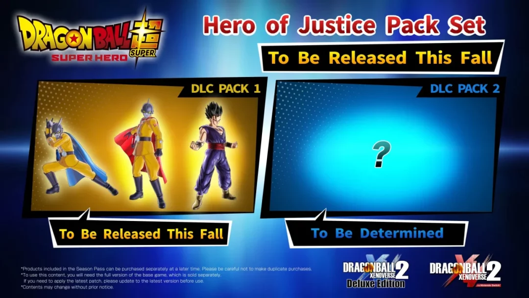 dragon ball xenoverse 2 hero of justice DLC pack 1