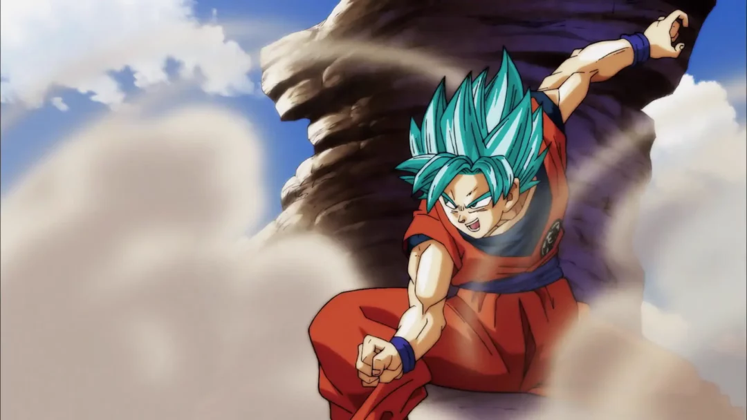 Goku Super Saiyan Blue fighting pose