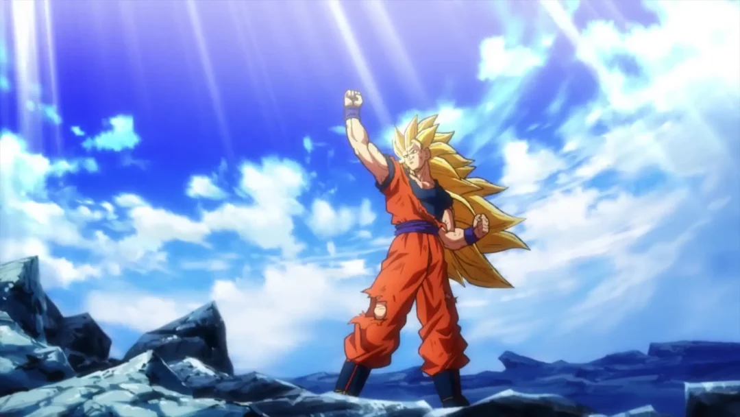 Goku SSJ3 le poing en l'air