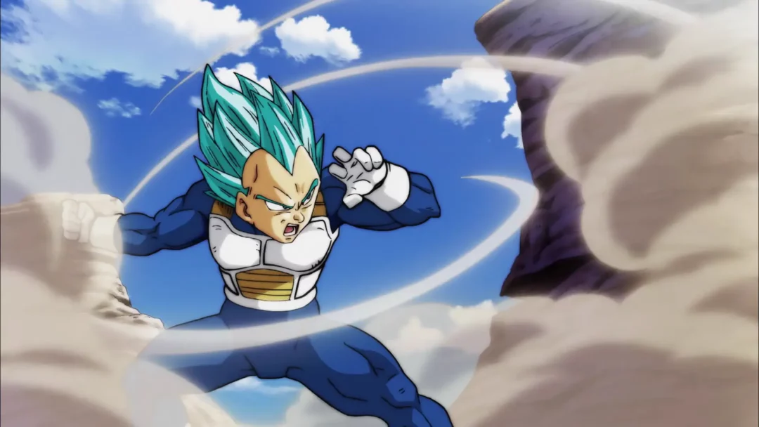 Vegeta Super Saiyan Blue fighting pose