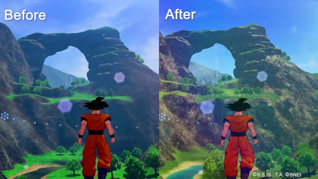 Dragon Ball Z Kakarot Comparaison PS4 PS5