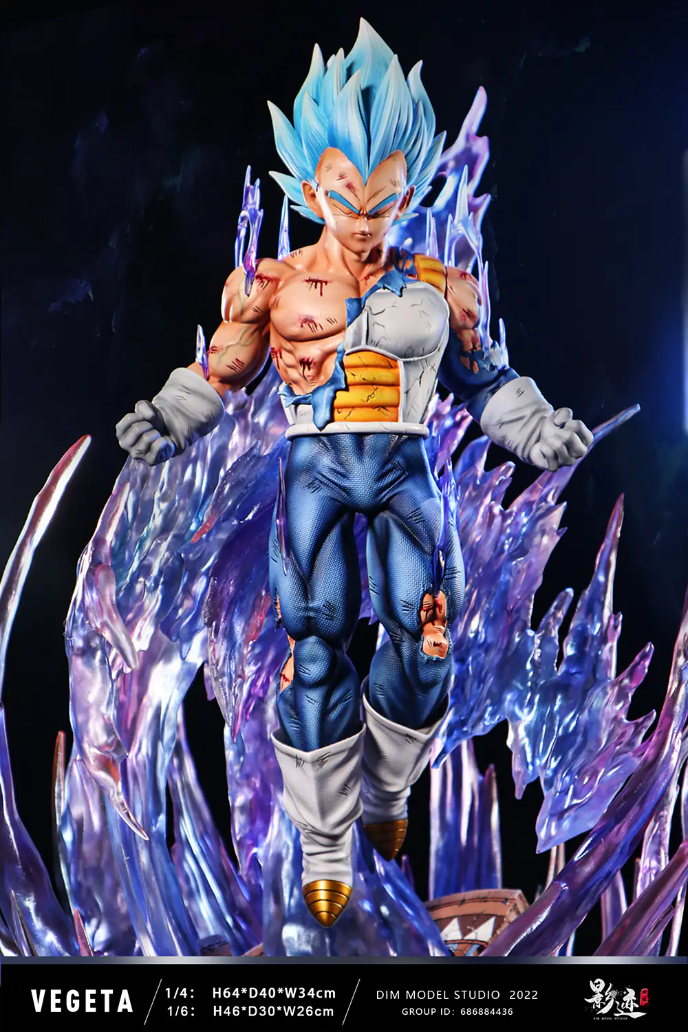 Resine Vegeta Super Saiyan Blue DMS Studio 4