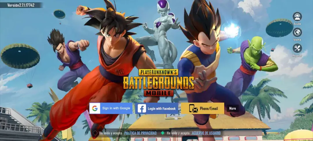 PUBG Dragon Ball Super Splashscreen