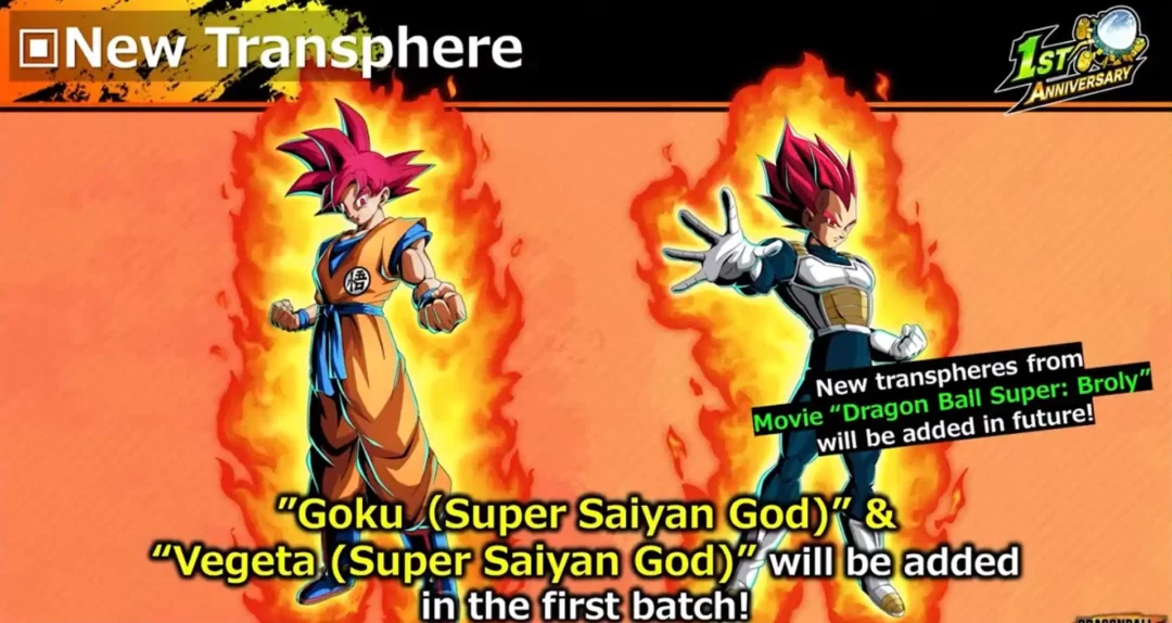 Goku Super Saiyan God Vegeta Super Saiyan God Transpheres
