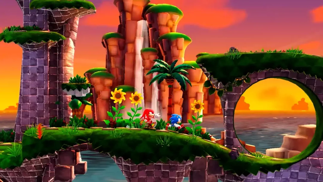 Sonic et Knuckles dans Sonic Superstars