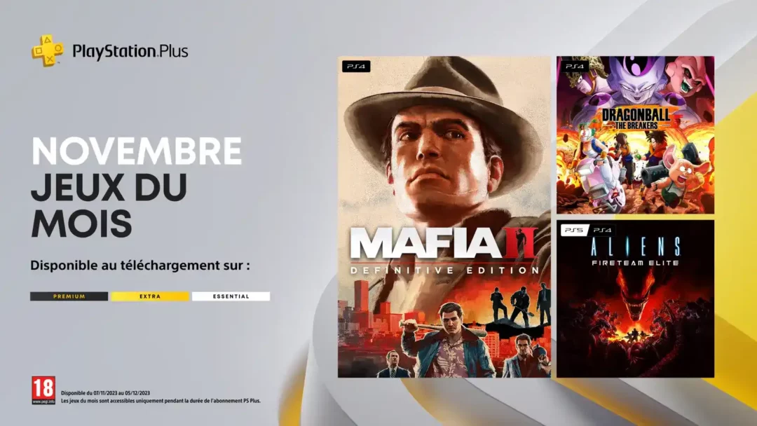 jeux PS Plus Novembre 2023