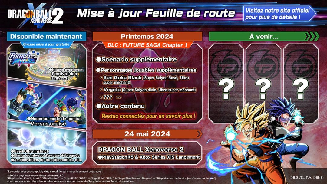 DBXV2 Roadmap FR