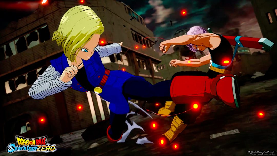 C 18 frappe Trunks dans Dragon Ball Sparking Zero