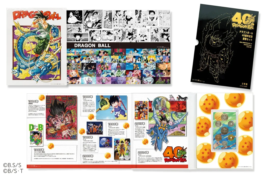 Coffret de pièces commémoratives Dragon Ball 40e anniversaire