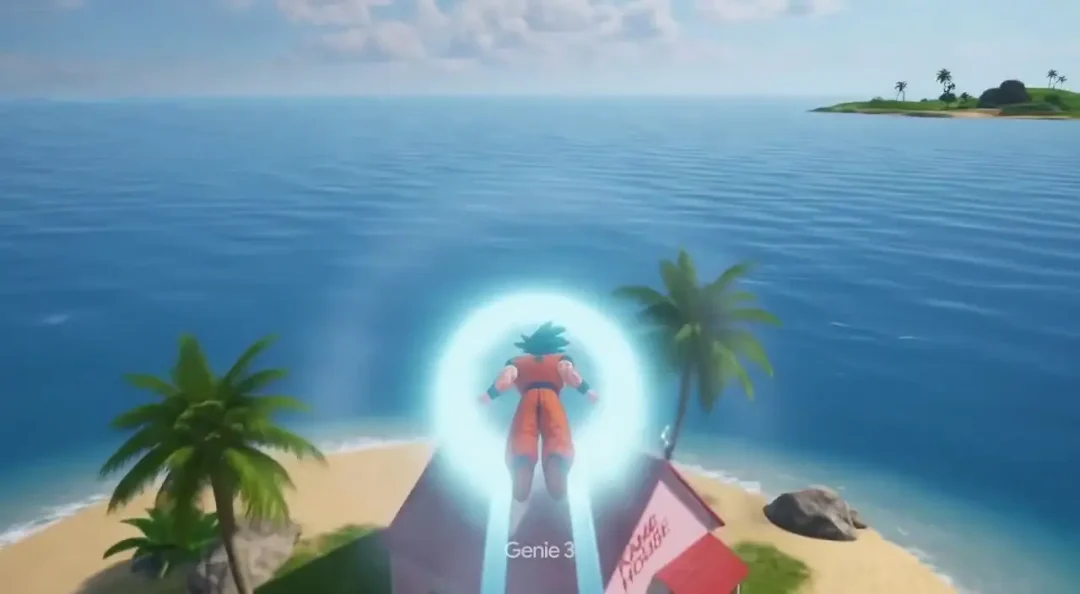 Jeu vidéo Dragon Ball IA Genie 3 Google (2)