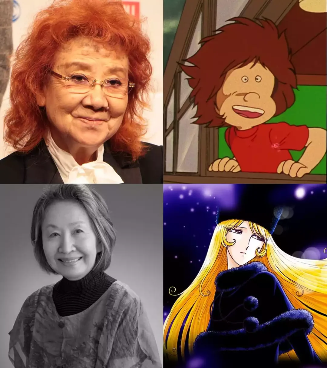 Masako Nozawa (Tetsuro Hoshino VA in Galaxy Express 999 hommage à Masako Ikeda (VA for Maetel)